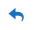 Arrow-pointing-up-and-back icon
